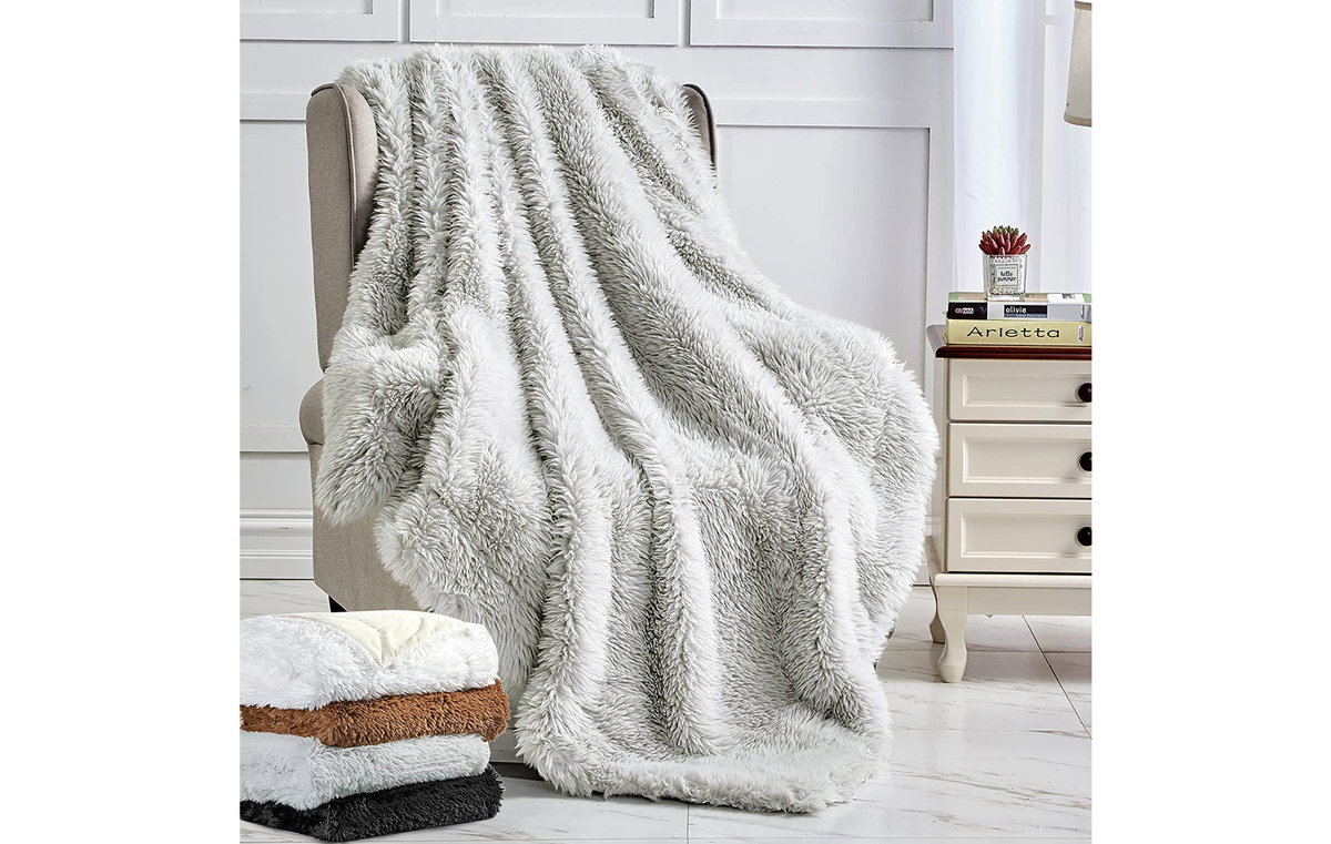 Kuscheldecke grau
