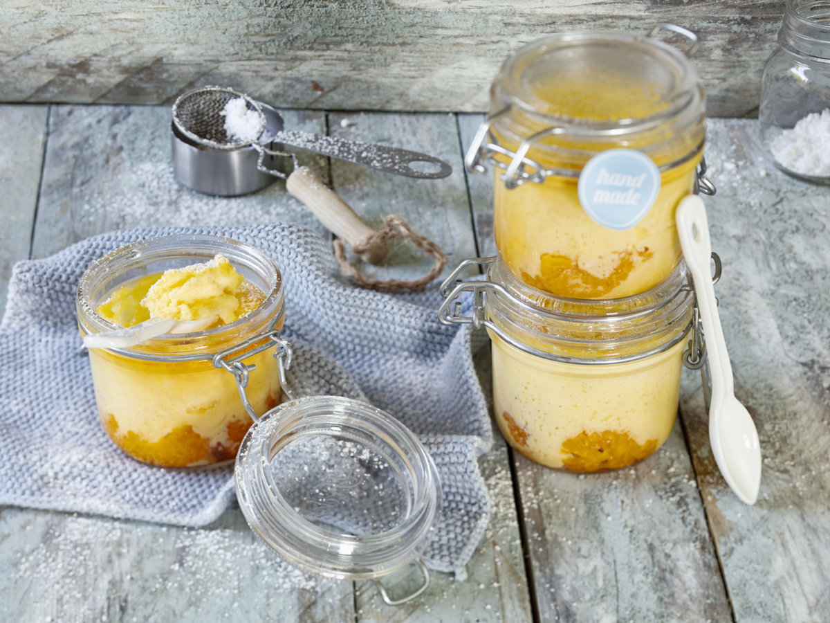 Käsekuchen im Glas