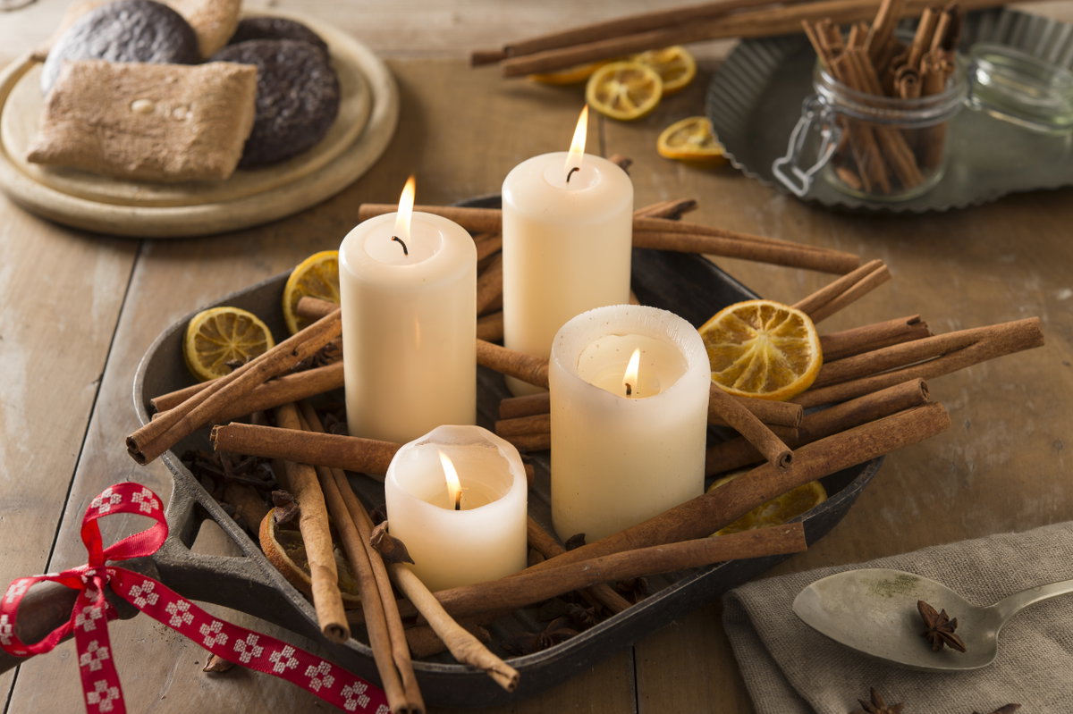 Kerzenständer für Weihnachten basteln