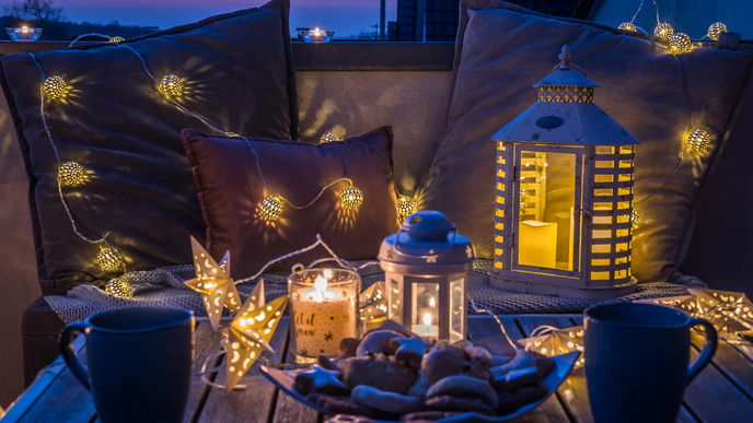Balkon im Winter: Die 5 schönsten Lichter