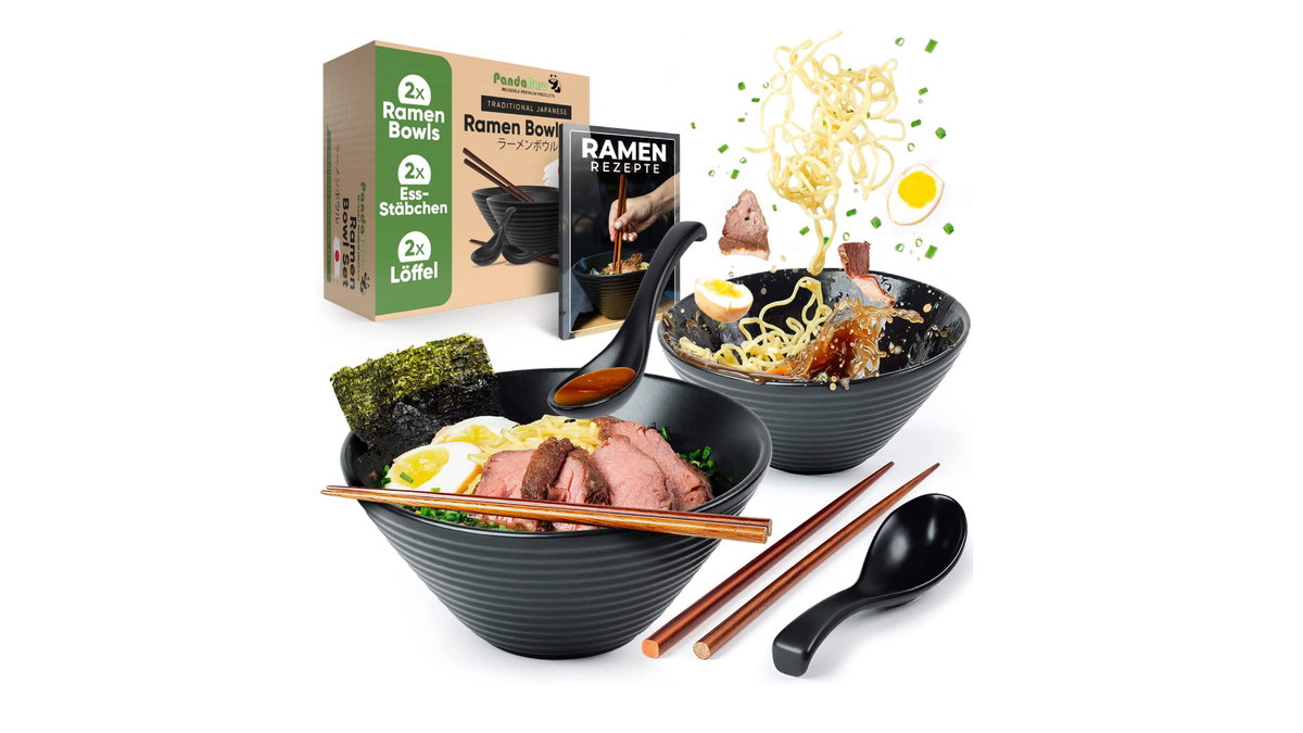 Ramen-Set mit Schüsseln