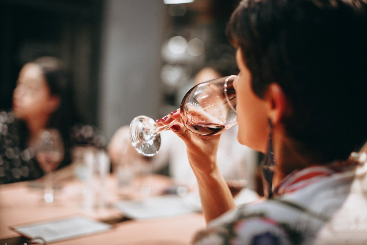 Wein trinken