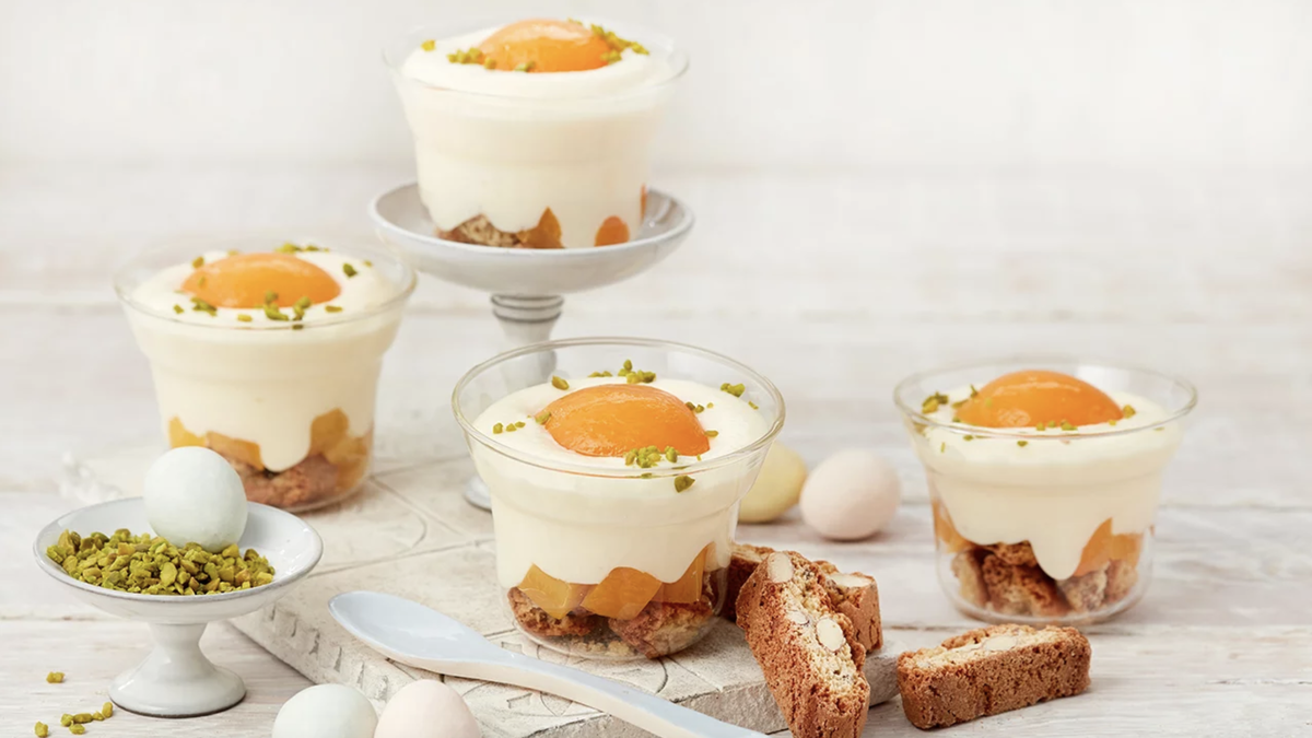 Schneller Nachtisch zu Ostern: Fruchtiges Aprikosen-Dessert