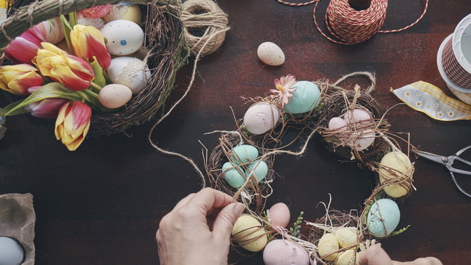 7 Wege, einen hübschen Osterkranz zu basteln