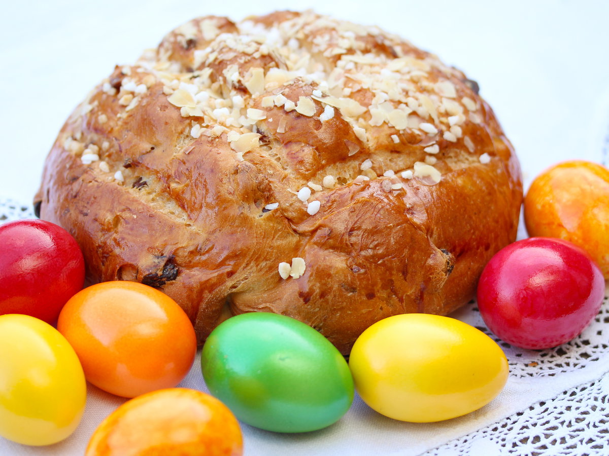 Osterbrot mit Trockenhefe