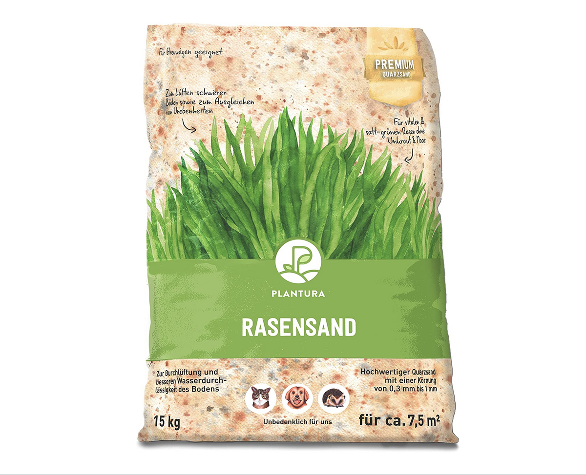 Um den Rasen zu verbessern ist ein Quarzsand essenziell >>