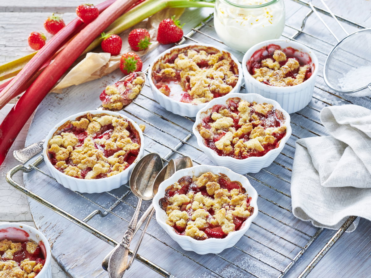 Rhabarber Crumble