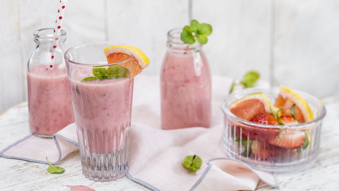 Smoothie mit Pink Gapefruit: Dieser Drink ist ein echter Hingucker