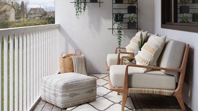 Loggia einrichten: Wo liegt der Unterschied zu einem Balkon? 