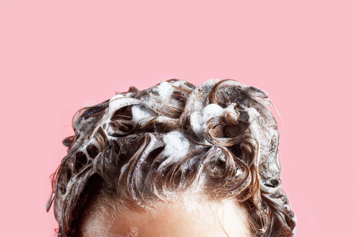 Shampoonierte Haare
