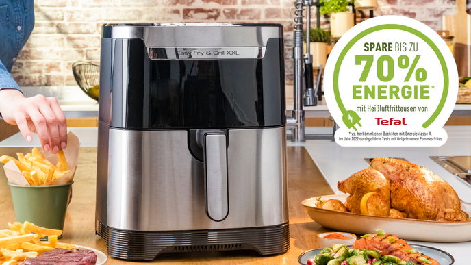Tefal Easy Fry & Grill XXL: Die gesunde und flexible Alleskönnerin, die auch noch Energie spart