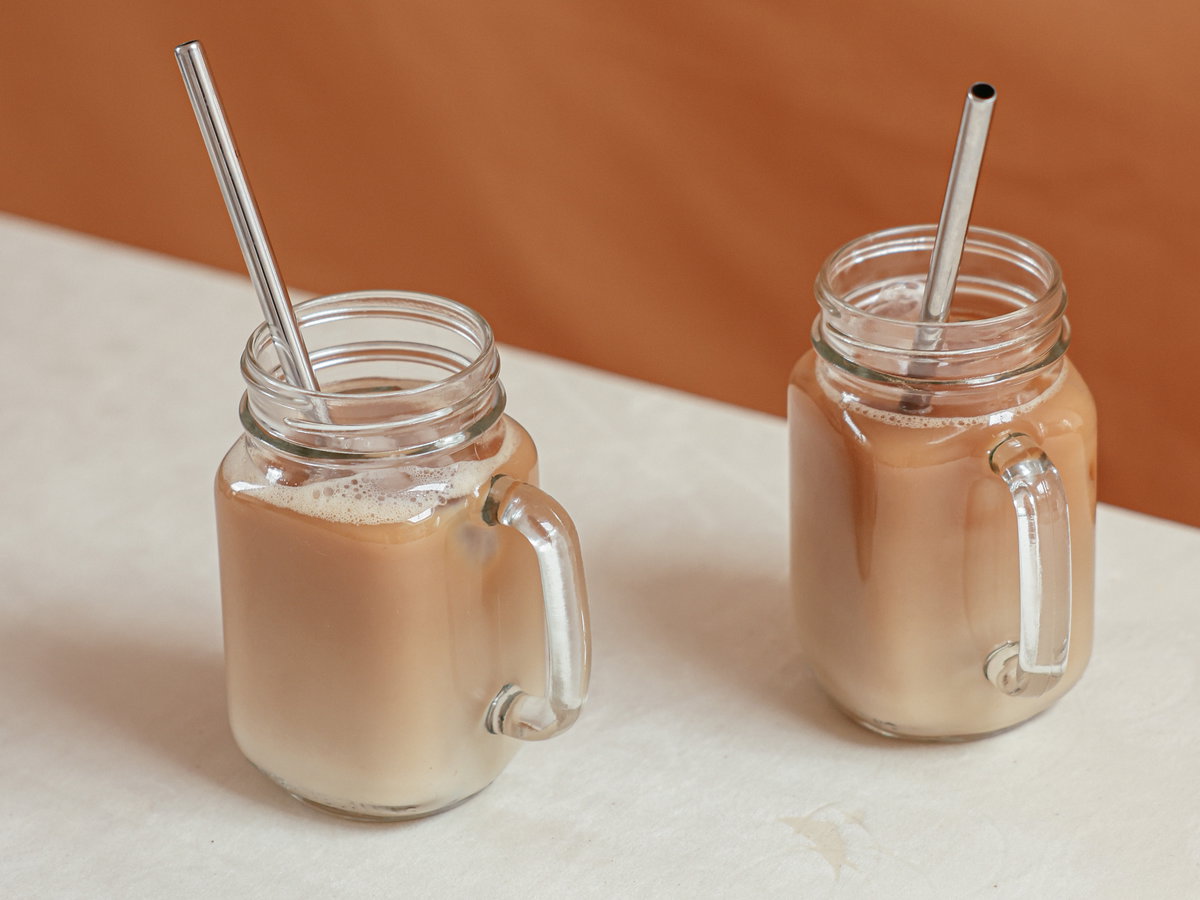 Eiskaffee ohne Eiswürfel