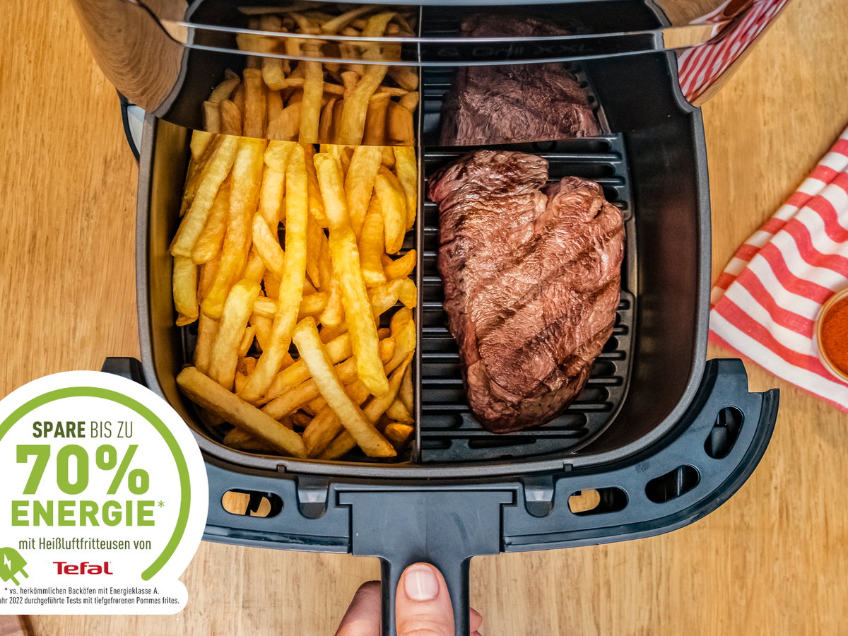 Energiesparen mit der Easy Fry & Grill XXL von Tefal.