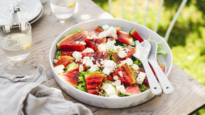 Gegrillte Wassermelone mit Feta: Dieses Rezept ist eine wahre Geschmacksexplosion