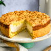Rezept für Omas Käsekuchen mit Apfel und Streuseln