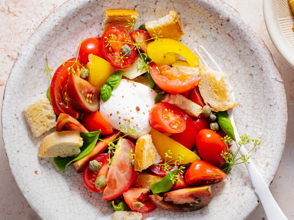 Tomatensalat mit Dressing