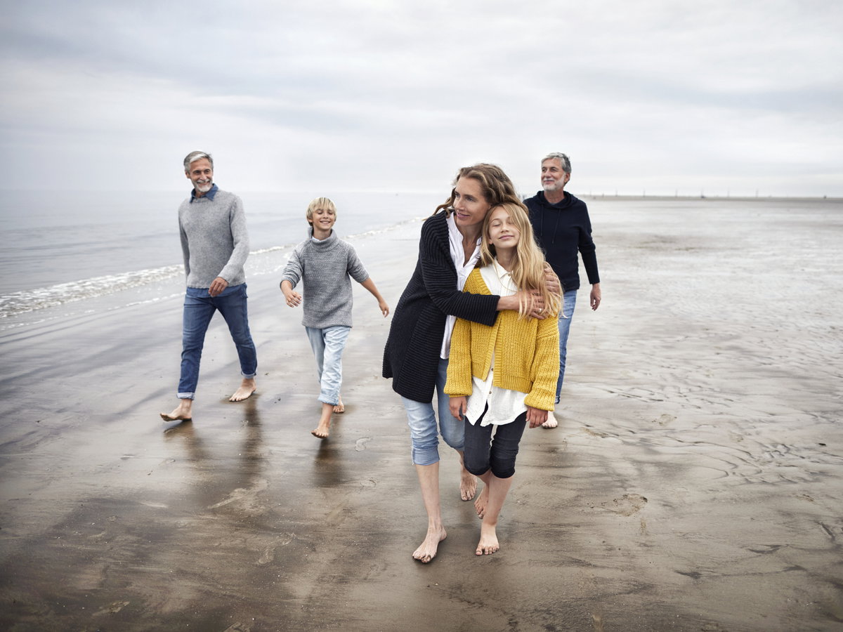 Familie am Strand