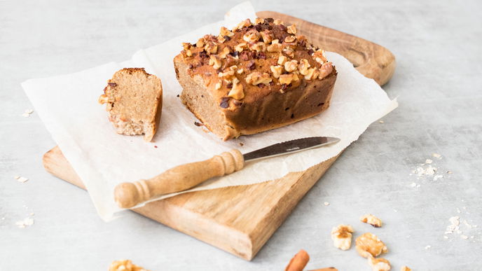 Rezept für ein Bananenbrot mit Walnüssen