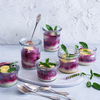 Zuckerfreies Rezept: Blaubeer-Käsekuchen im Glas