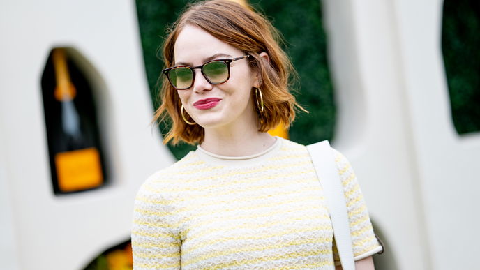 Der "Asymmetric Bob" von Emma Stone ist DER Trend-Haarschnitt im Herbst
