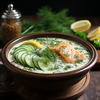 Gurkensuppe mit Lachs: Erfrischendes Rezept