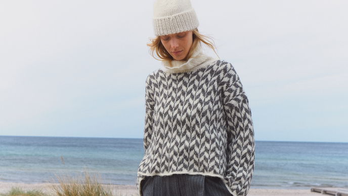 Statement-Rollkragenpullover selber stricken: Anleitung von Lana Grossa