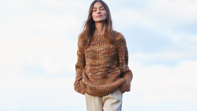 Kostenlose Strickanleitung: Merino-Pullover von Lana Grossa