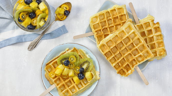 Protein-Waffeln: Rezept für Waffelteig mit Skyr