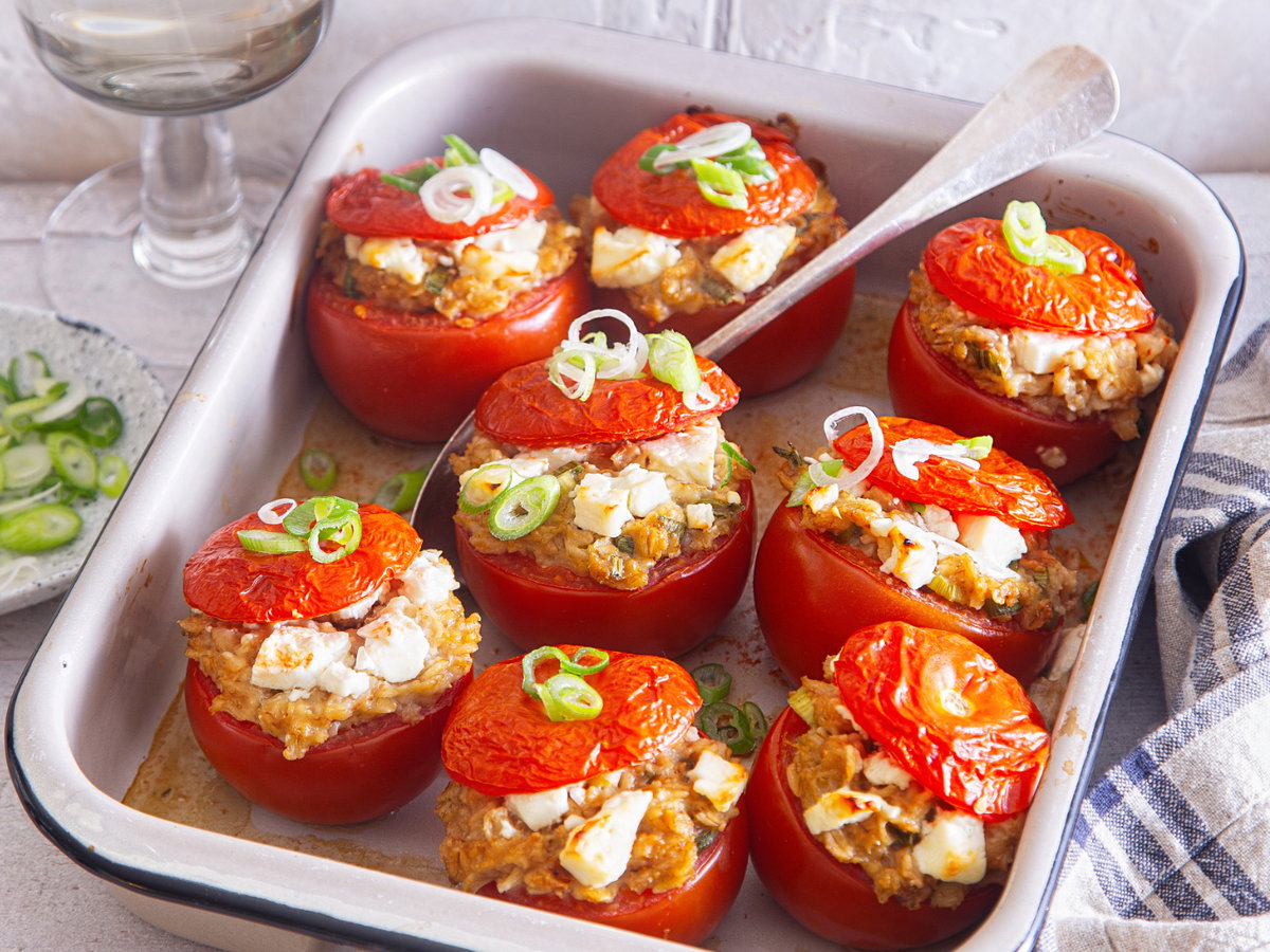 Gefüllte Tomaten mit Feta