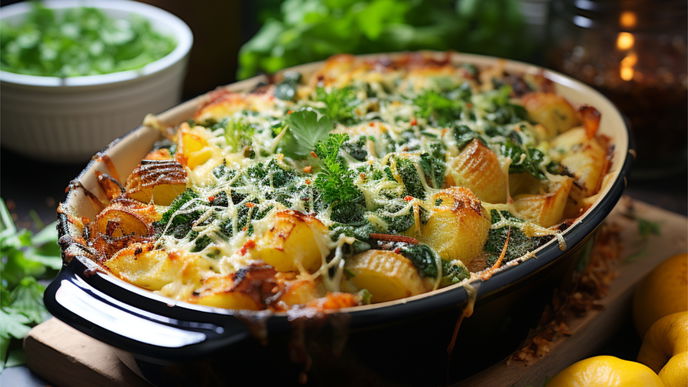 Gnocchi-Auflauf mit Spinat: Schnelles Soulfood-Rezept