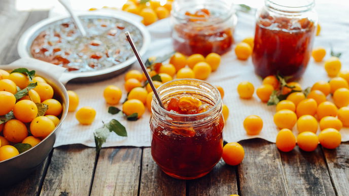 Omas Marmeladen Rezept: Mirabellen-Vanille-Konfitüre