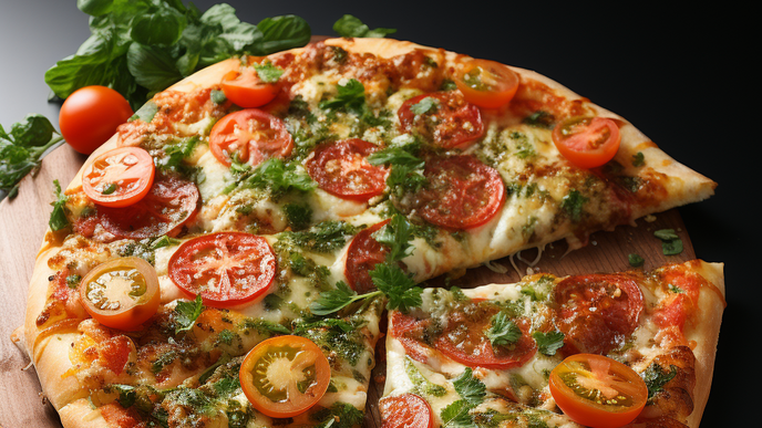 Tomatenpizza mit Minzpesto: Leckeres und schnelles Rezept 
