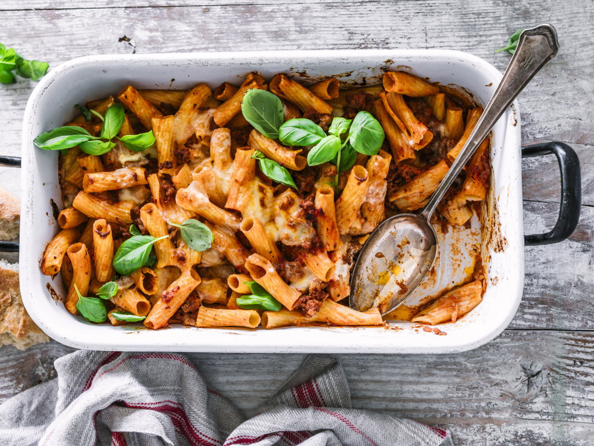 Nudelauflauf Tortiglioni al forno