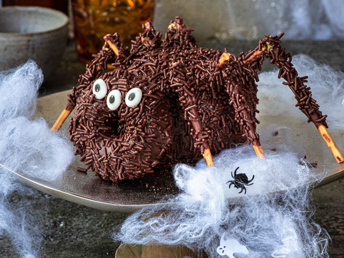Schauriger Halloween-Snack: Einfaches Spinnenkuchen-Rezept für die Party