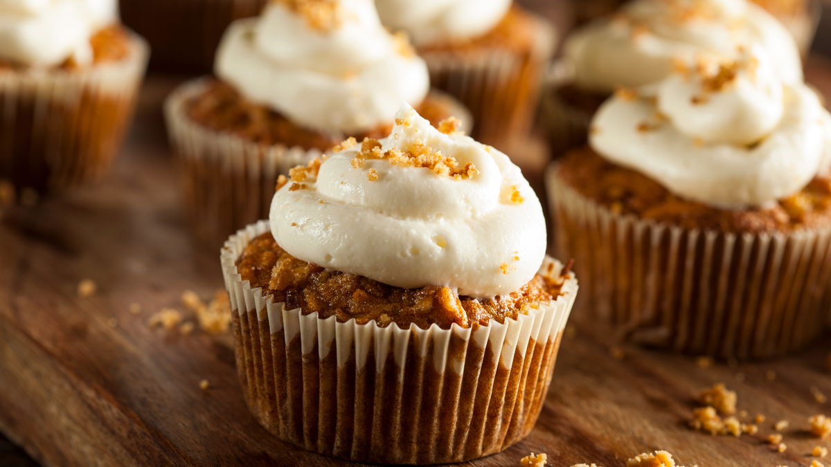 Kürbis-Muffins mit Frosting: Süßes Herbst-Rezept