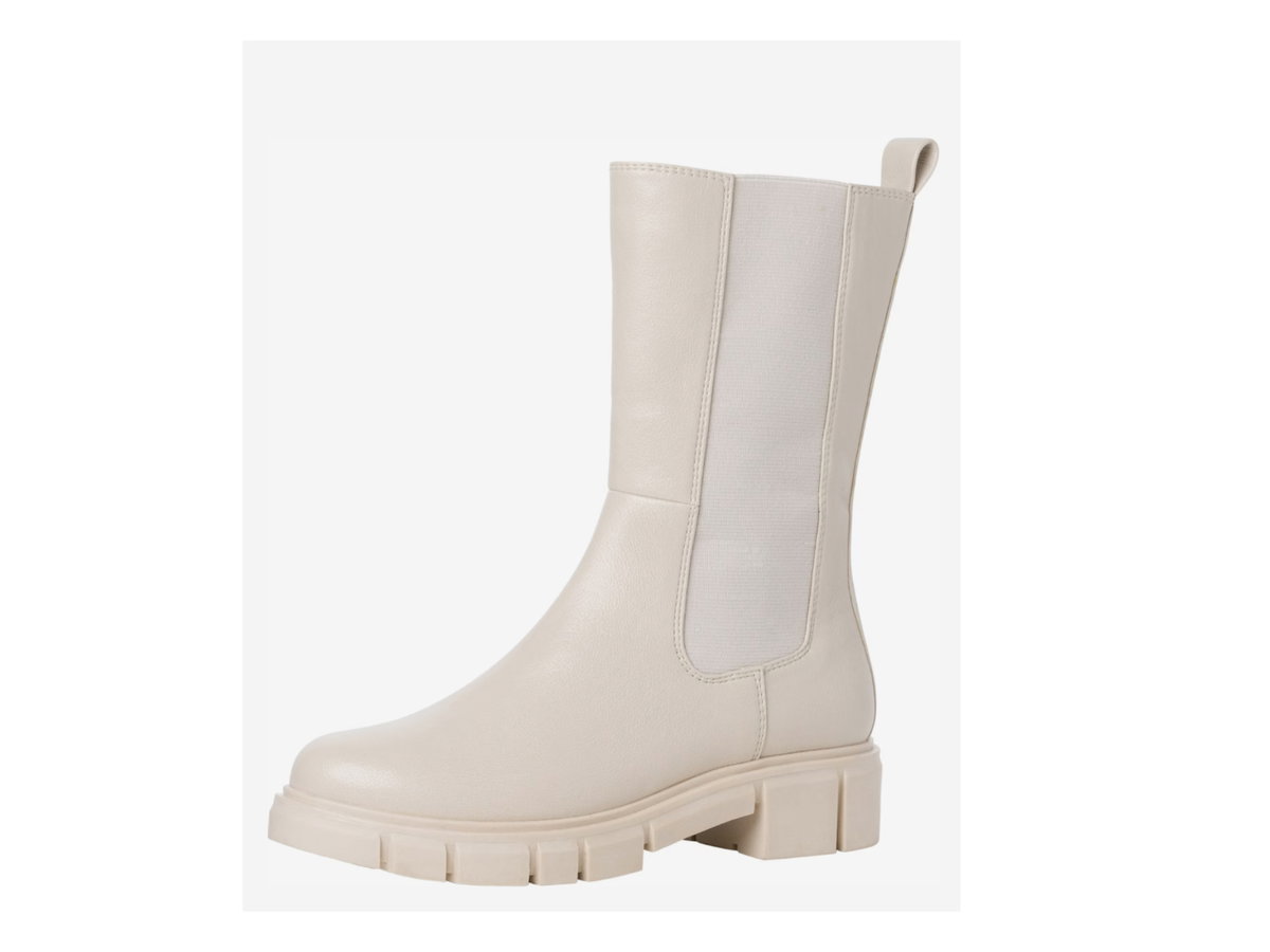 Weiße Chelsea-Boots