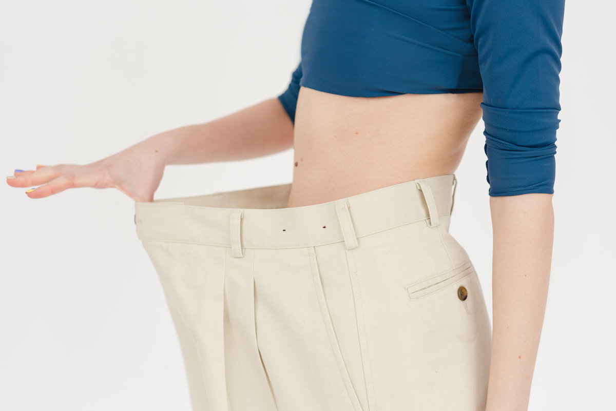 Durch das Abnehmen passt die Hose nicht mehr.