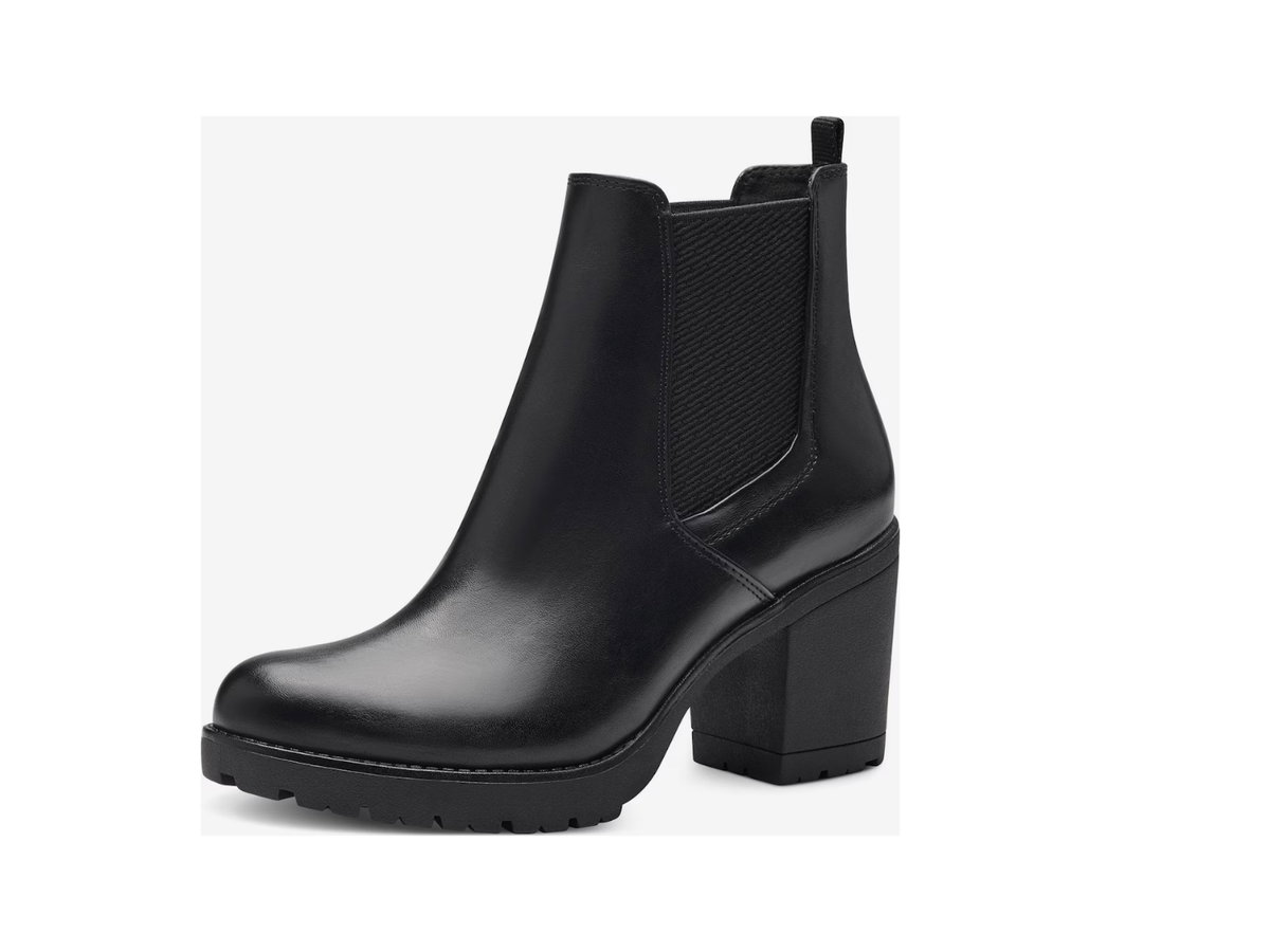Hohe Chelsea Boots in schwarz