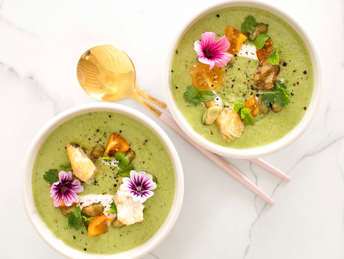 Rosenkohl-Cremesuppe