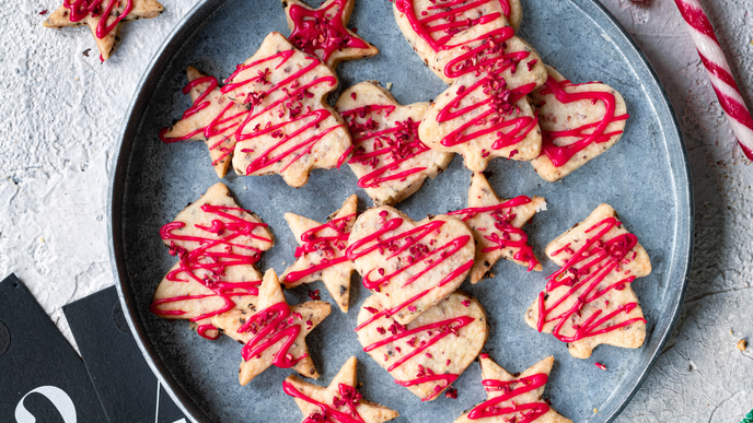 Shortbread-Rezept mit Himbeeren