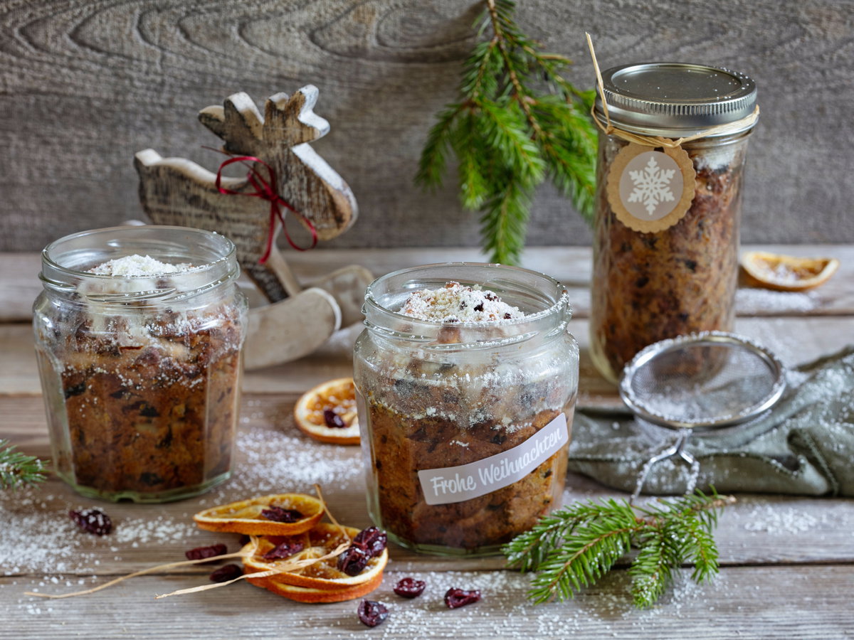 Stollen im Glas