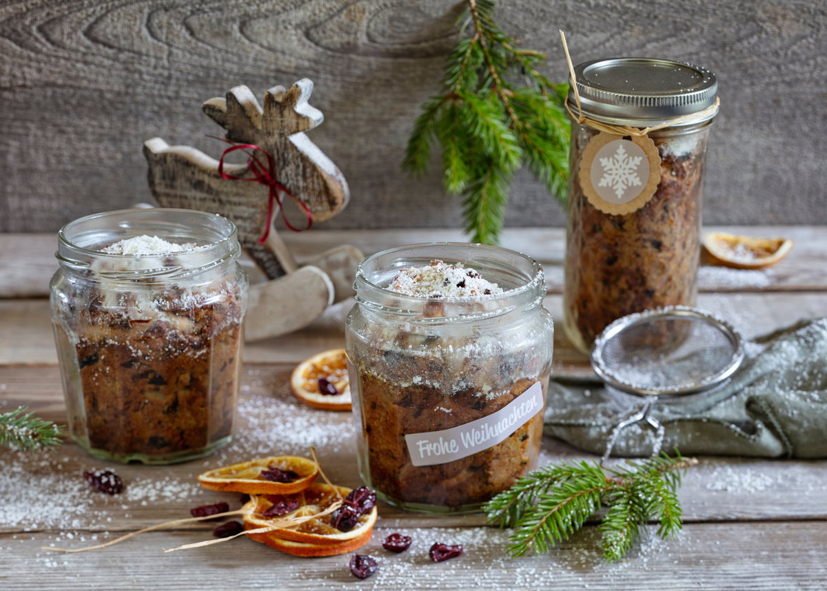 Stollen im Glas