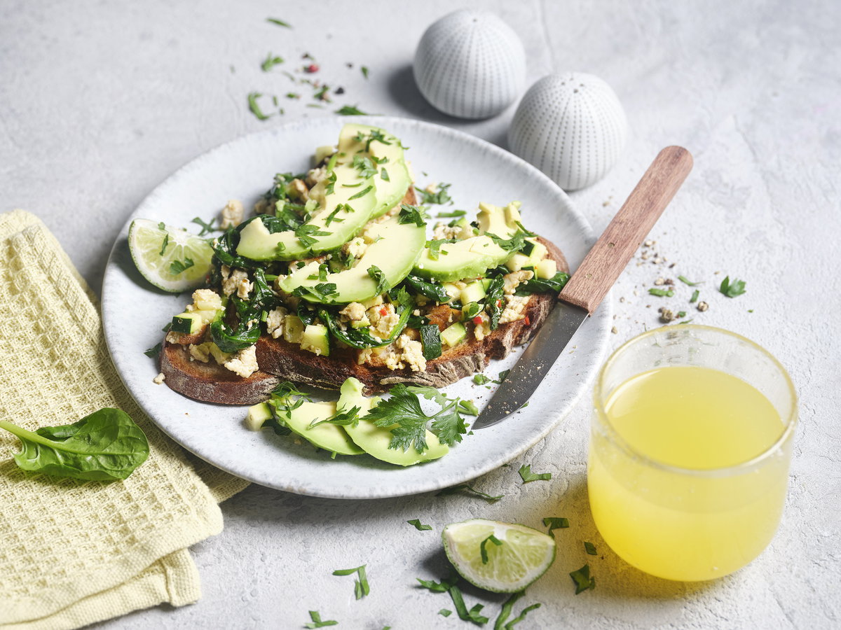 Veganes Rührei mit Tofu