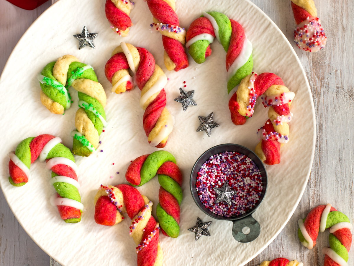 Zuckerstangen Plätzchen