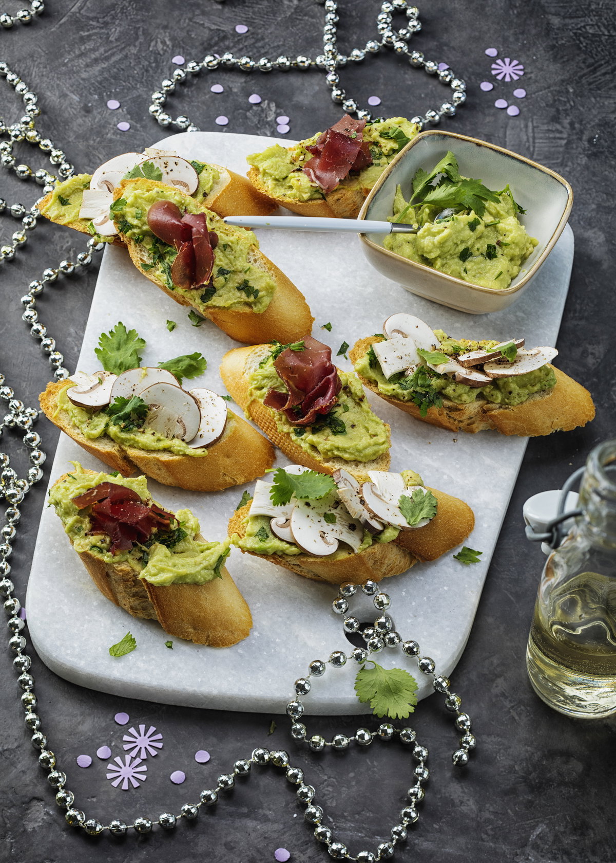 Crostini mit Avocadocreme