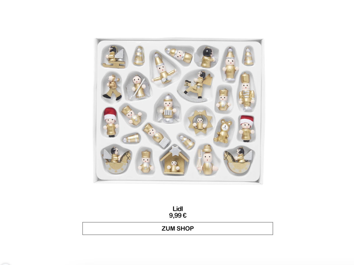 Figuren für den Christbaum von Lidl