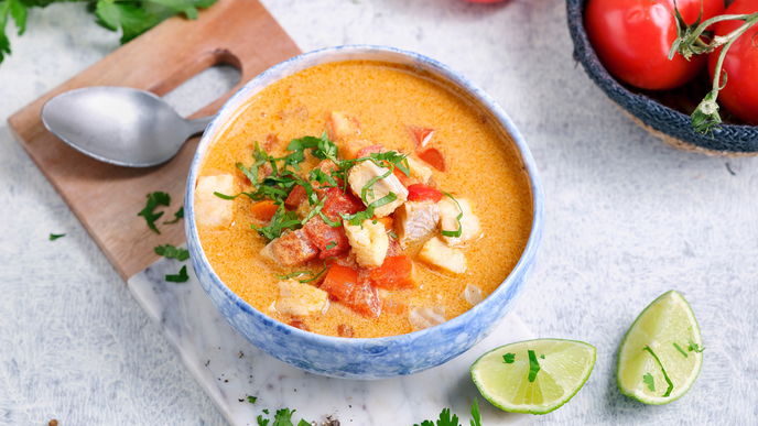Rezept für Fischsuppe mit Kokos