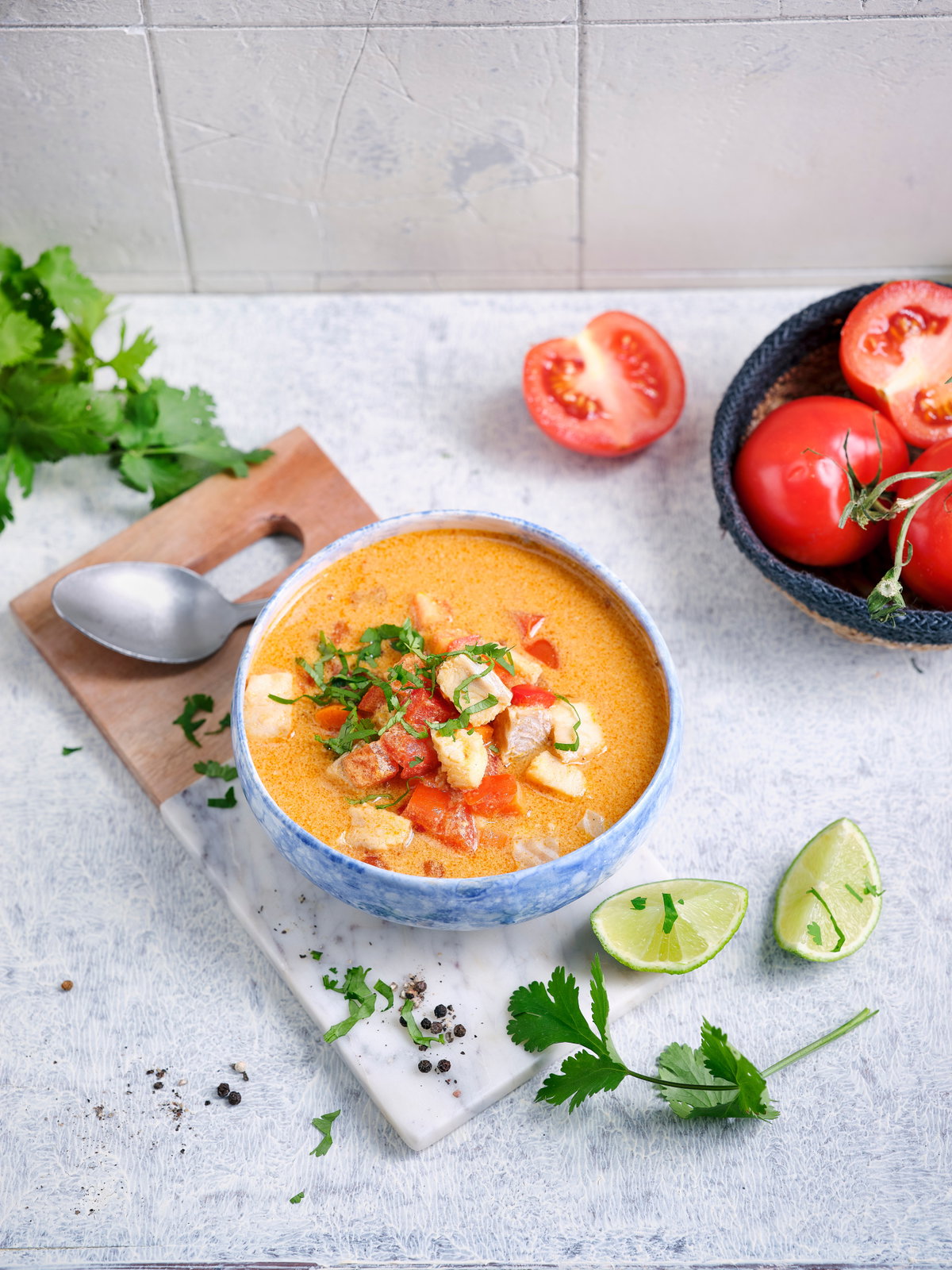 Fischsuppe mit Kokos