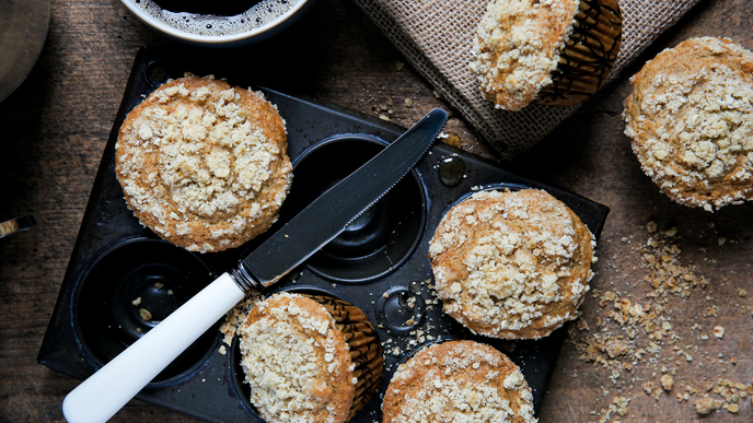 Leckere Haferflocken-Muffins ganz ohne Mehl