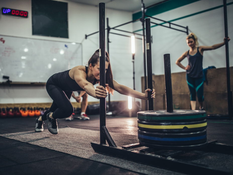 Hyrox Training einer Frau
